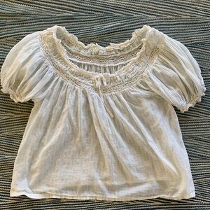 Doen Lace Peasant Blouse